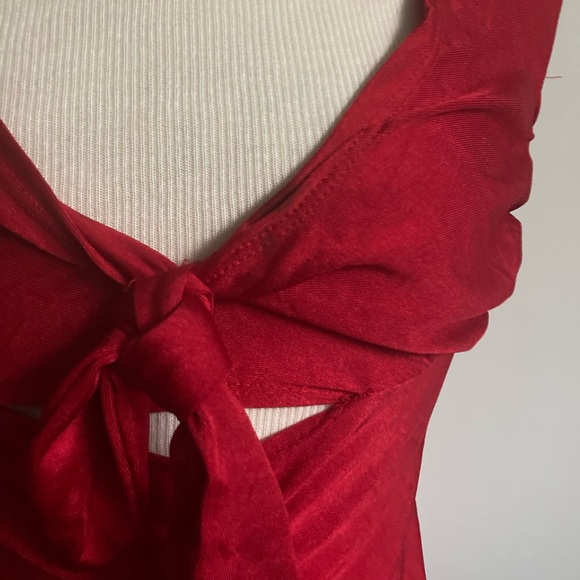 Vintage 1990’s spandex stretch bodycon midi gown goth rockabilly glam brat style - Picture 4 of 8